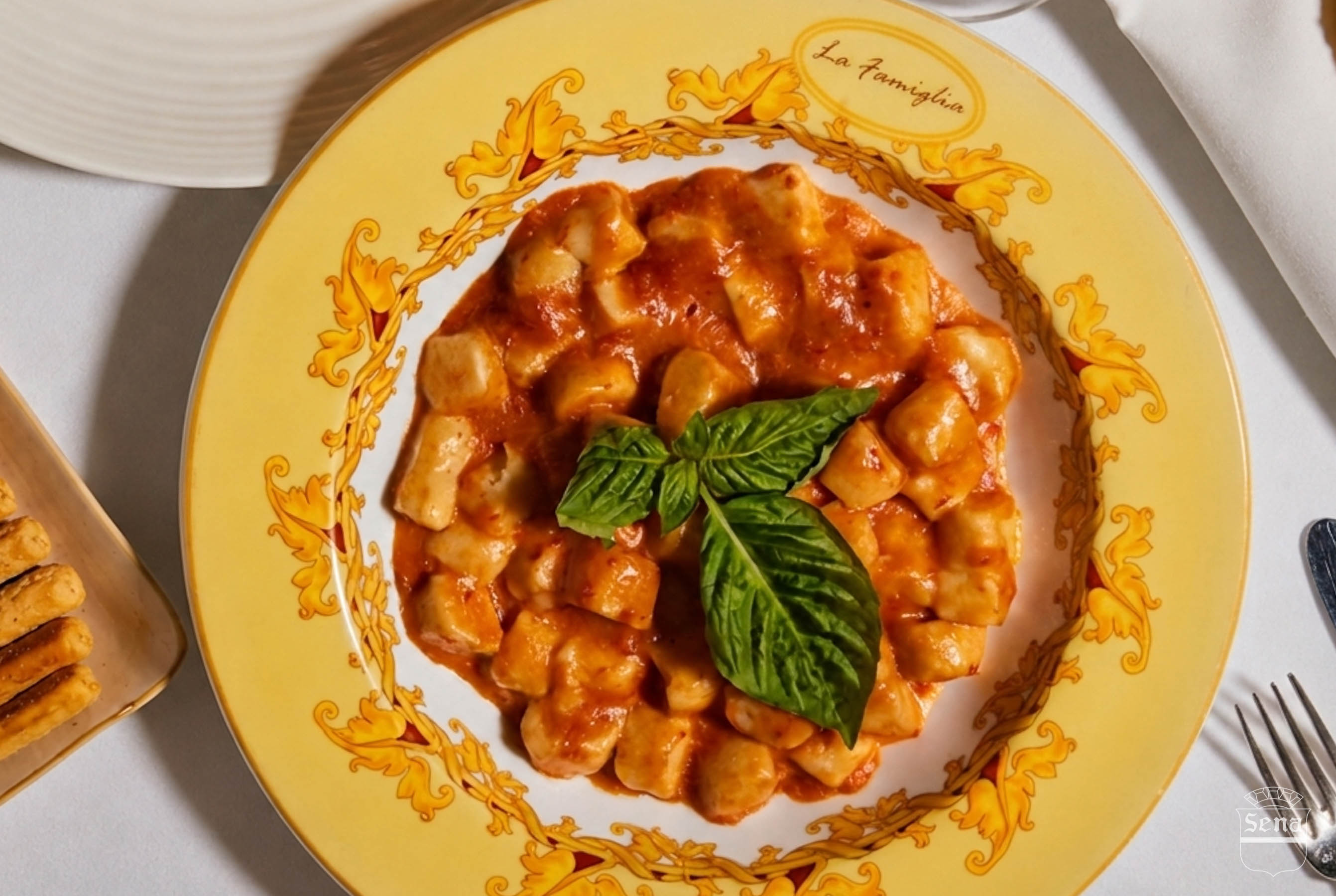 50th Anniversary menu highlight dish at La Famiglia
